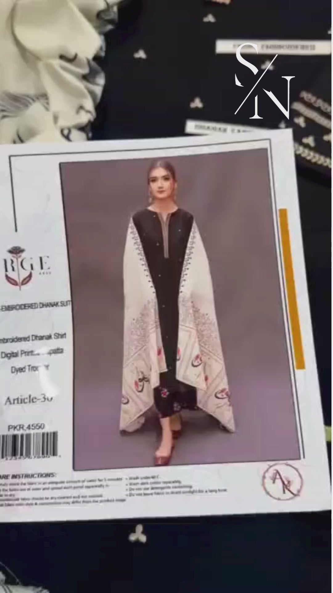 URGE Premium Dhanak 3PC Unstitched Fabric with Digital Pashmina