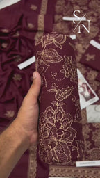 Bareeze Premium Dyed Dhanak – Elegant 3PC Winter Suit