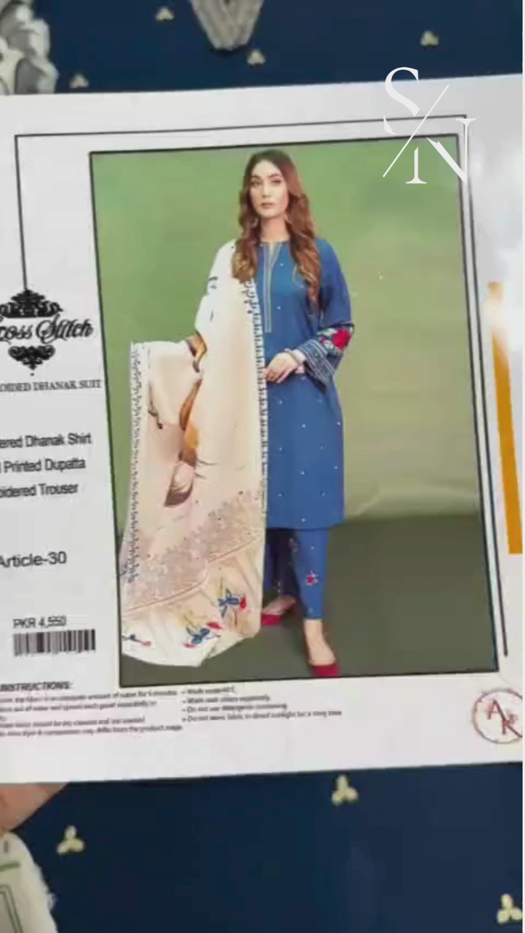 URGE Classic Winter Dhanak 3PC Unstitched Set with Pashmina Shawl