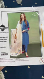 URGE Classic Winter Dhanak 3PC Unstitched Set with Pashmina Shawl
