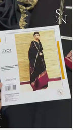 DYOT Winter Dhanak 3PC Embroidered Suit with Pashmina Shawl