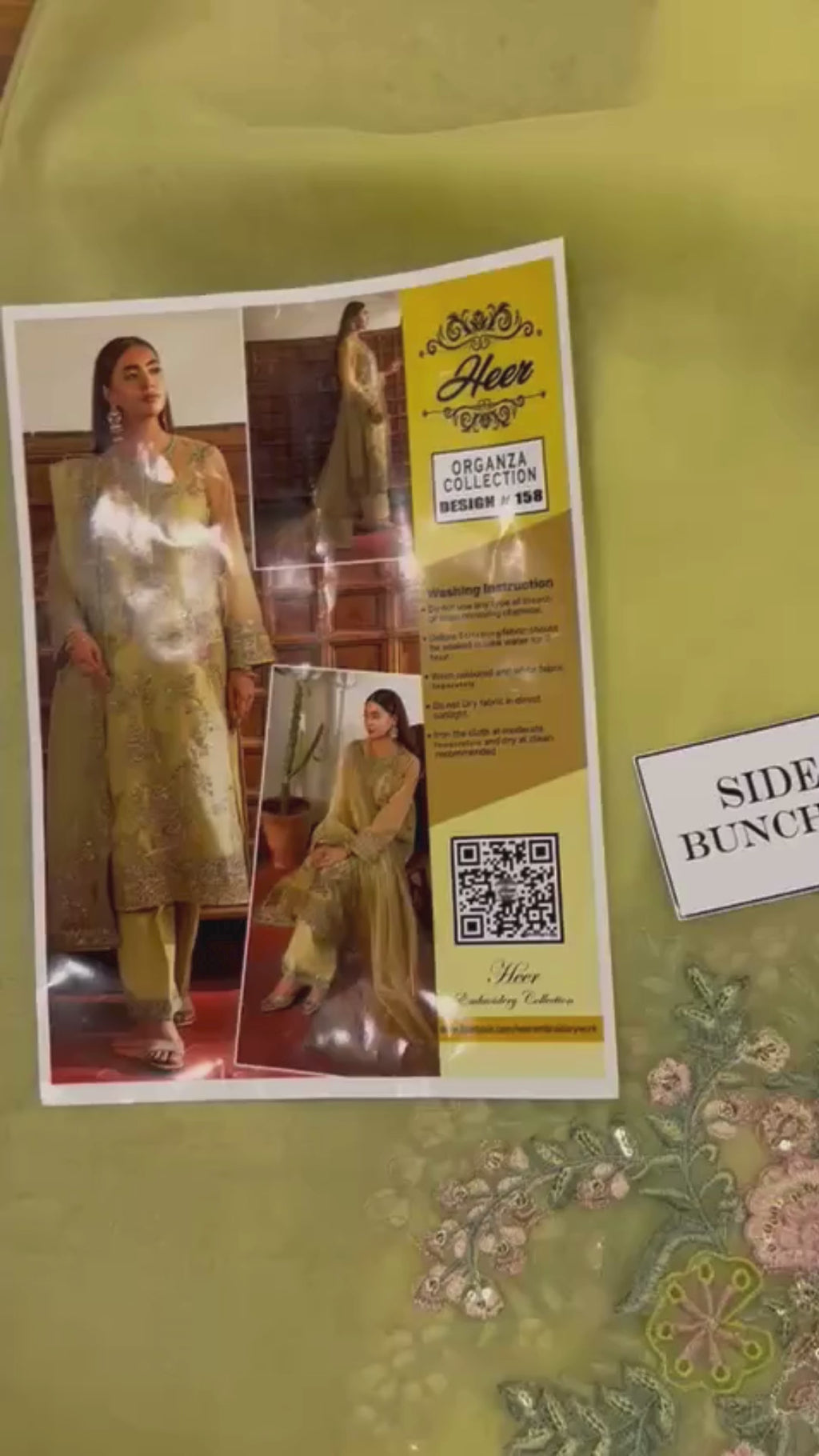 Heer’s Bridal Collection 2025 Design| Premium Sequence Embroidered Organza