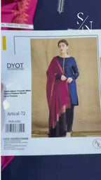 DYOT Dhanak 3PC Embroidered Winter Suit + Pashmina Shawl